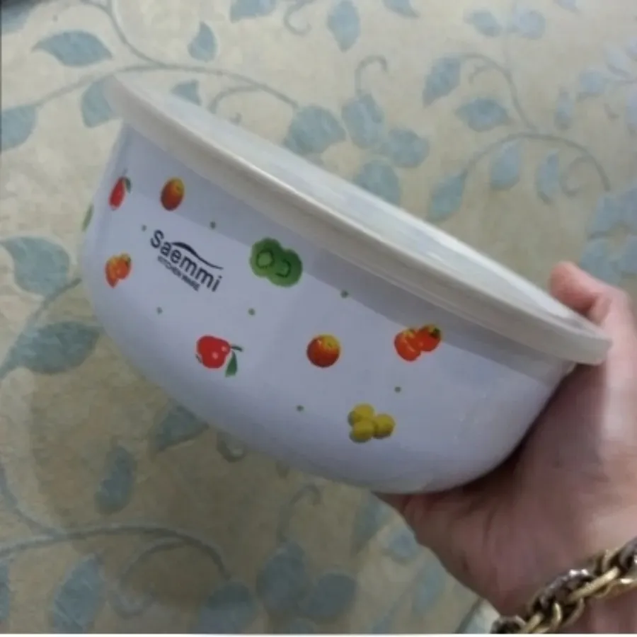 ظرف فریزری لعابی درب دار