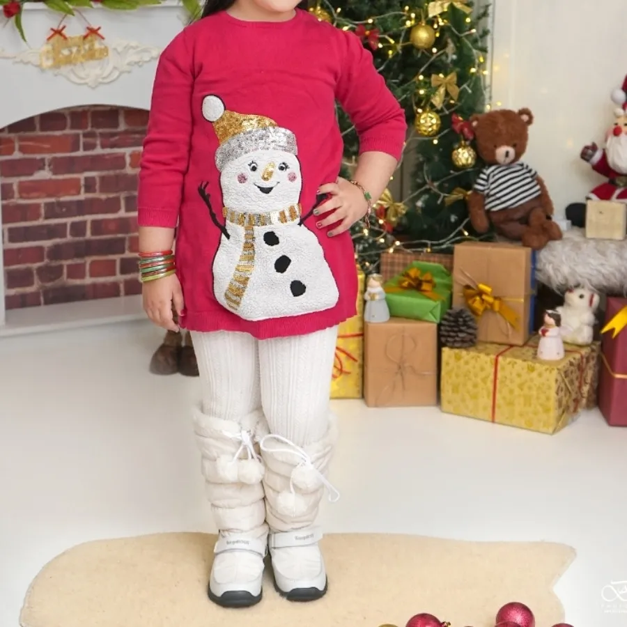 پلیور آدم برفی 4-7سال