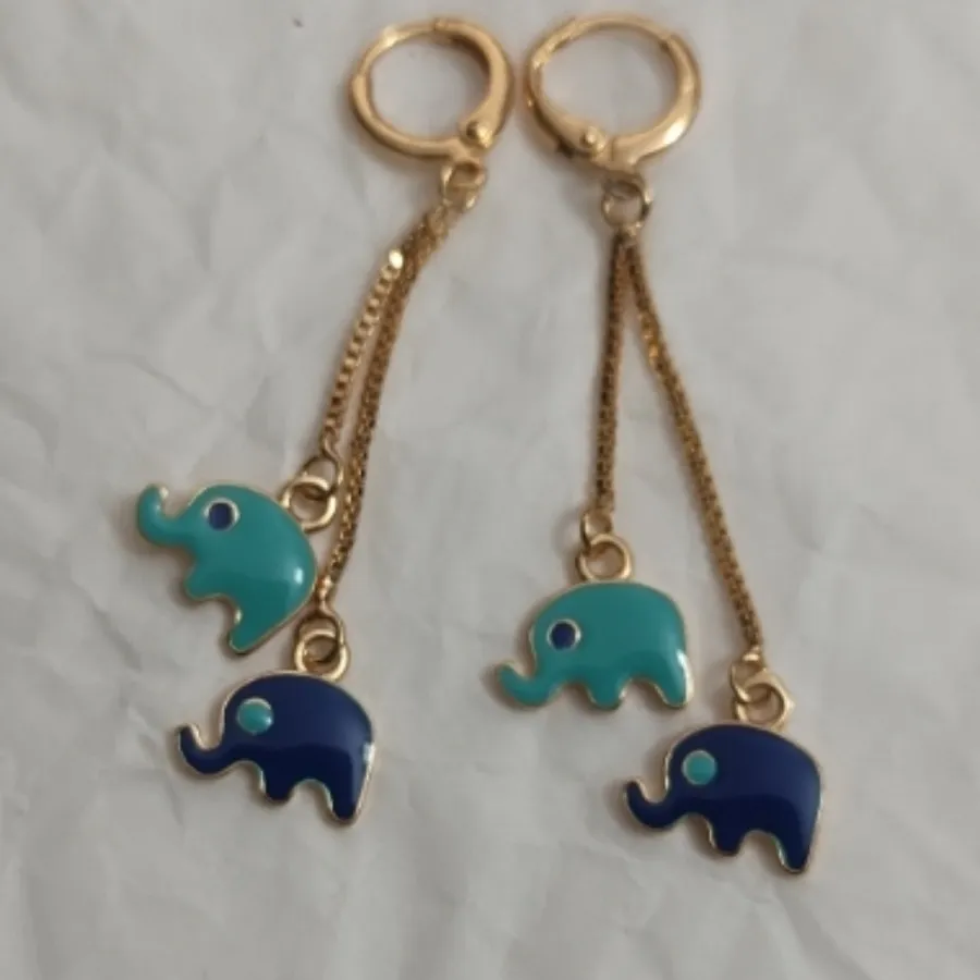 گوشواره آویز زیبای فیل