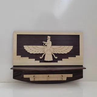 جاکلیدی دیواری چوبی