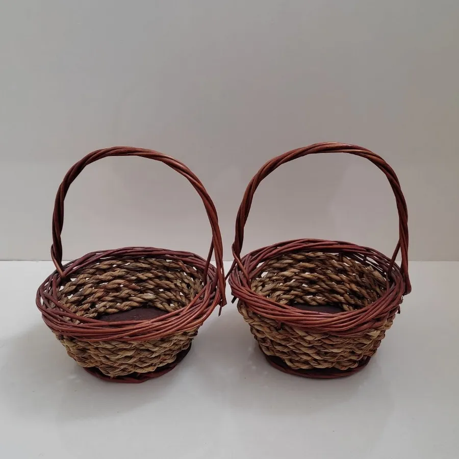 سبد نچرال چوب و حصیر