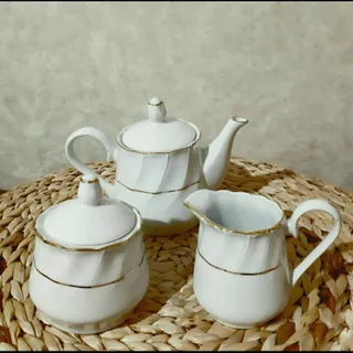 ست  قوری قندان شکر ریز