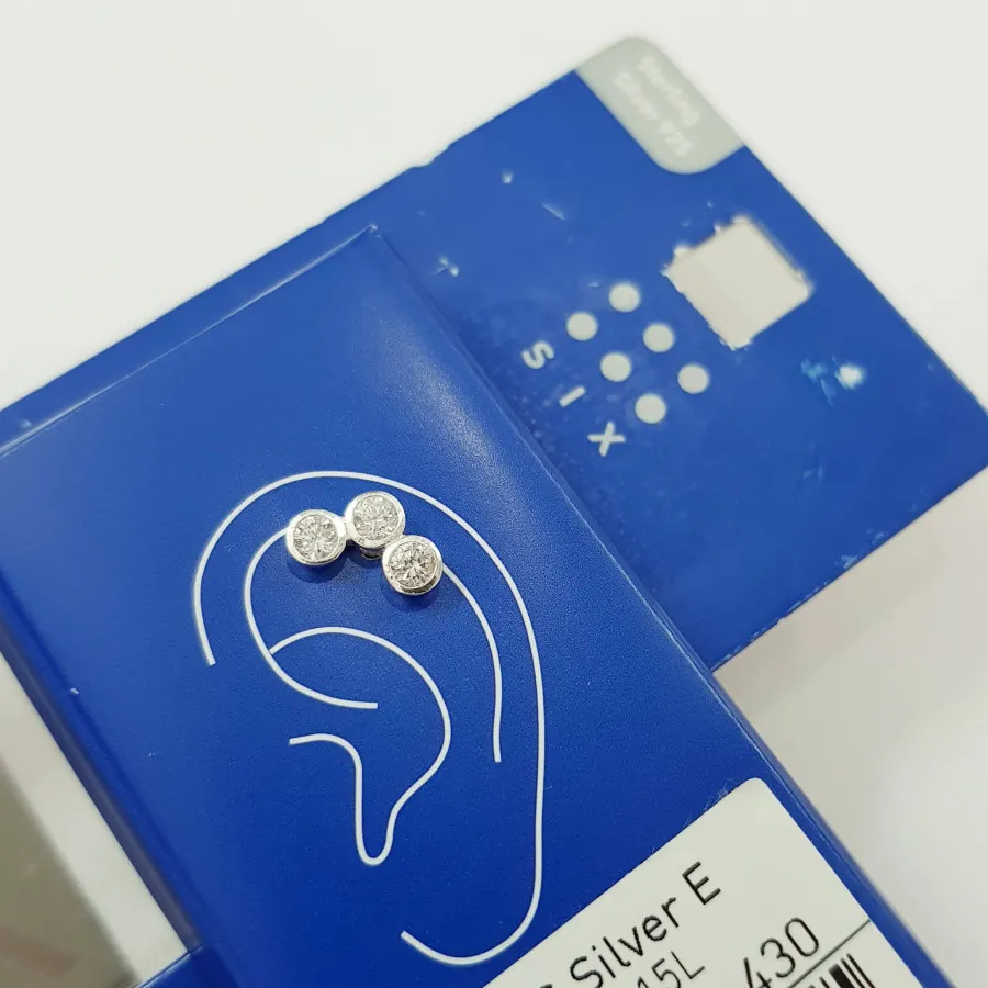 پیرسینگ گوش نقره 925