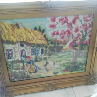 تابلو کوبلن قدیمی 50*60