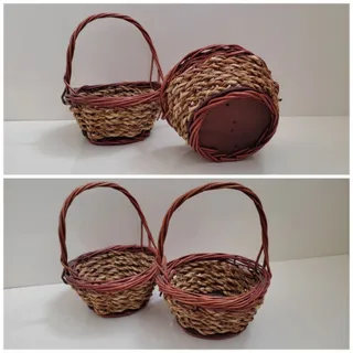 سبد حصیر و چوب