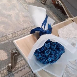 دسته گل رز روبانی 20شاخه