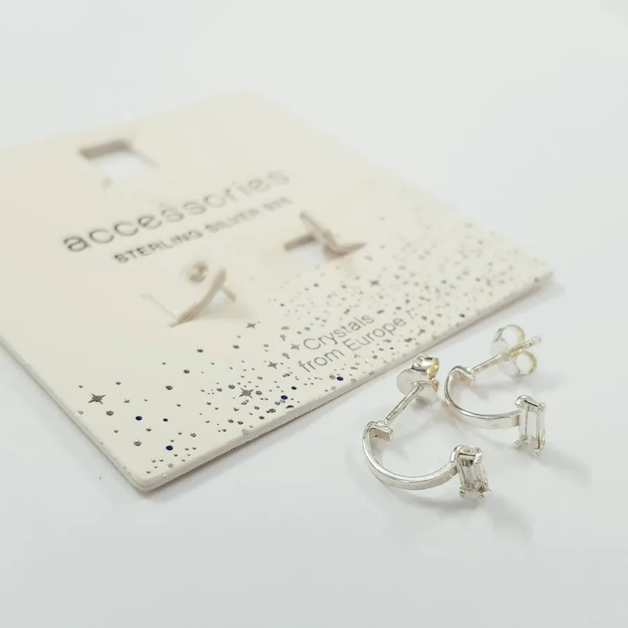 گوشواره نقره 925 نگین دار