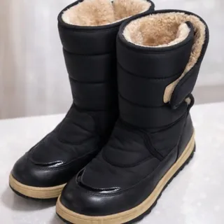 بوت ضد آب کاپشنی مشکی