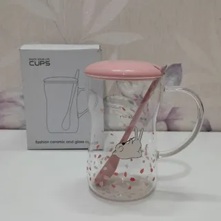 ماگ دمنوش پیرکس درب دار