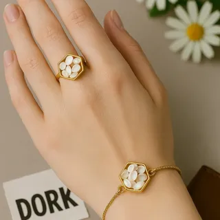 نیم ست رزینی صدفی