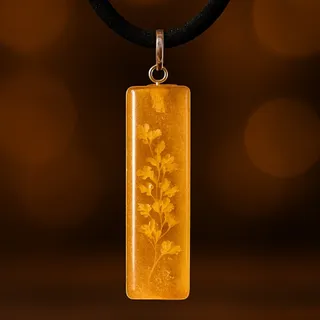 گوشواره رزینی گل زرد