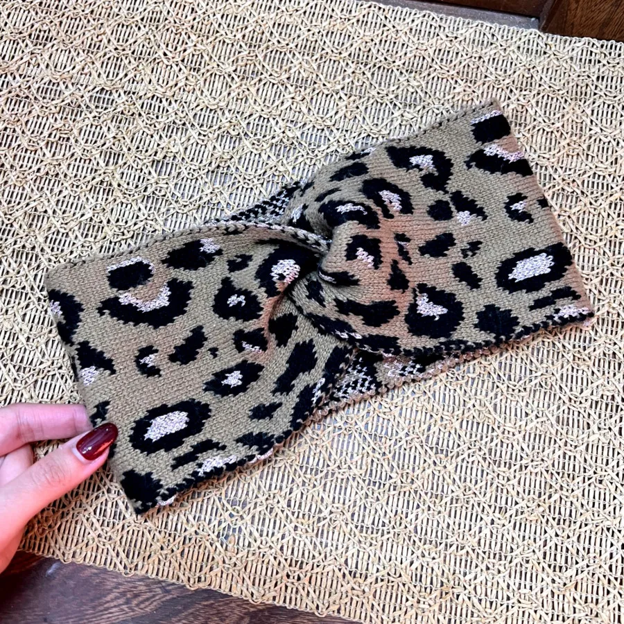 هدبند بافت پلنگی