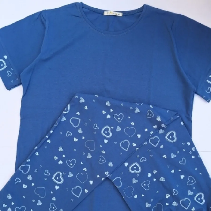 ست بلوز و شلوار کاملا نخ