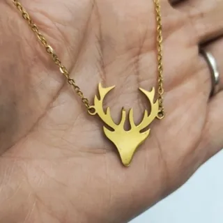 گردنبند سر گوزن،رنگ ثابت