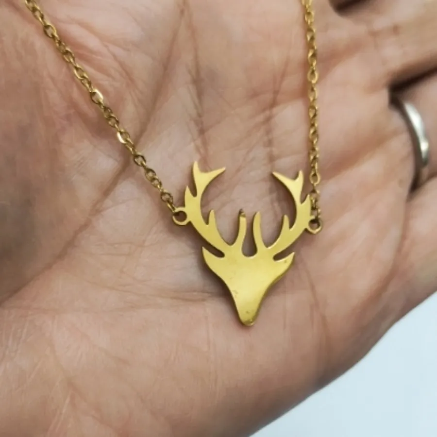 گردنبند سر گوزن،رنگ ثابت