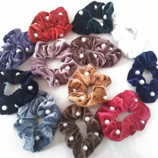 کش مو مخملی مرواریدی