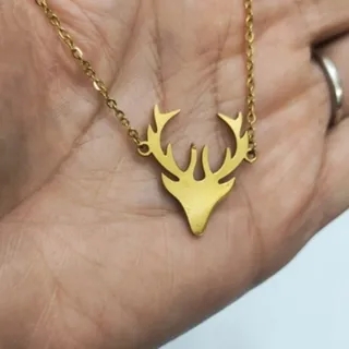 گردنبند استیل سر گوزن