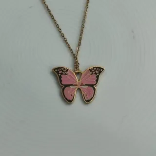 گردنبندزیبای پروانه استیل