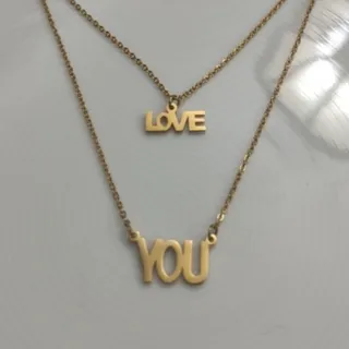 گردنبند love you استیل
