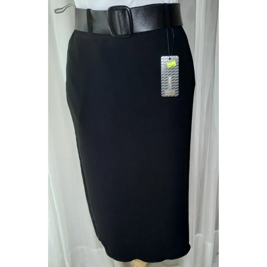 دامن راسته مشکی مرویجت