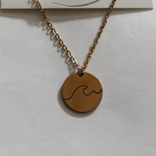 گردنبند موج،استیل رنگ ثاب