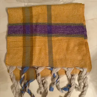 شال پشمی رنگی رنگی