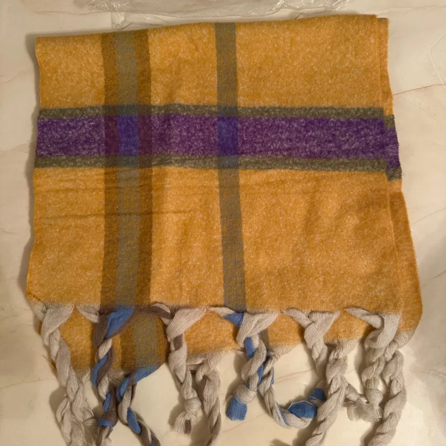 شال پشمی رنگی رنگی