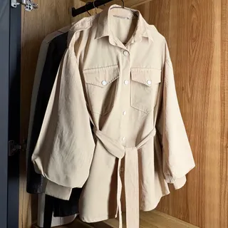 مانتو عروسکی کرم زنانه