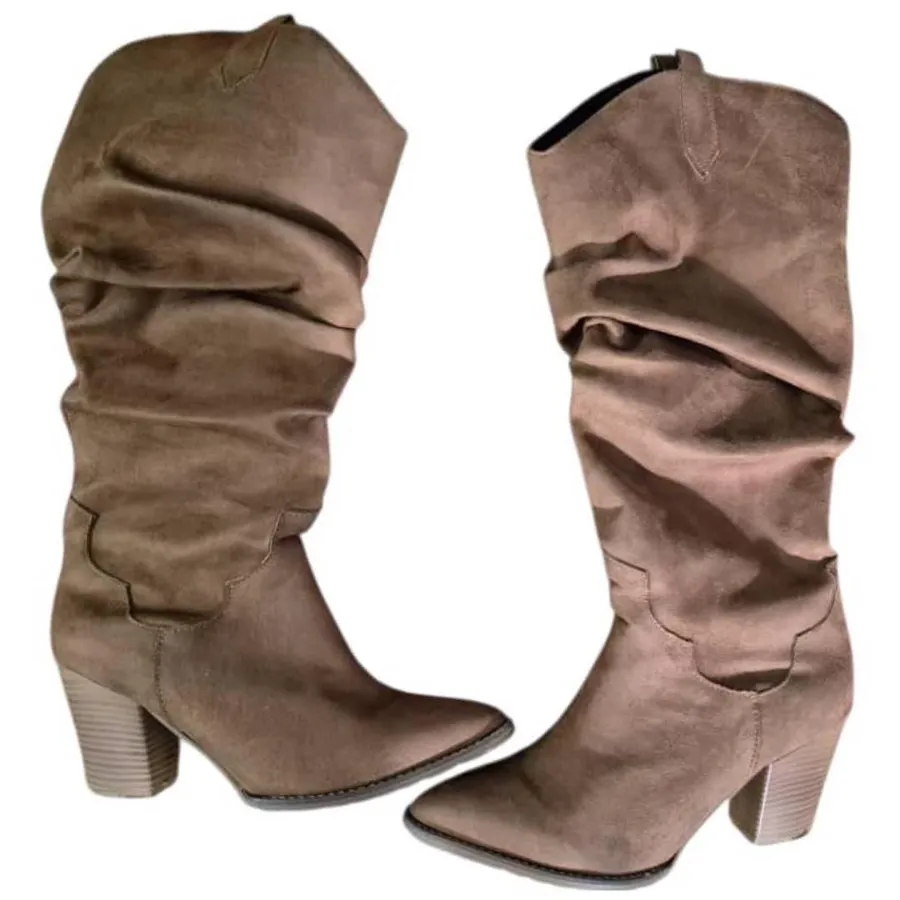 بوت، چکمه ساق بلند چروک