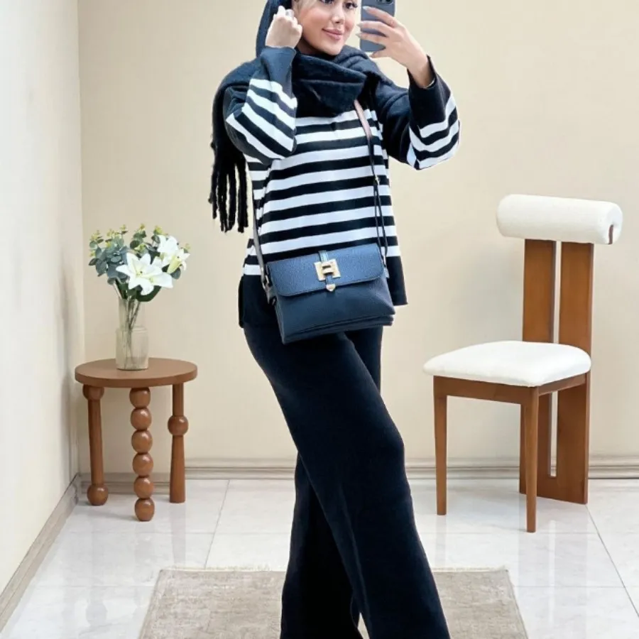 ست بلوز شلوار بافت