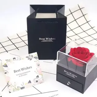 جعبه جواهرات کشویی مشکی