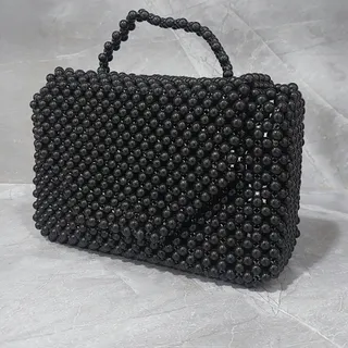 کیف مروارید مشکی  وعسلی