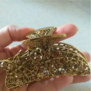 کلیپس فلزی نگین دار