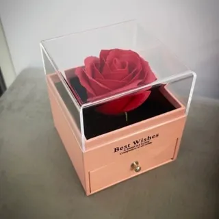 جعبه جواهرات کشویی صورتی