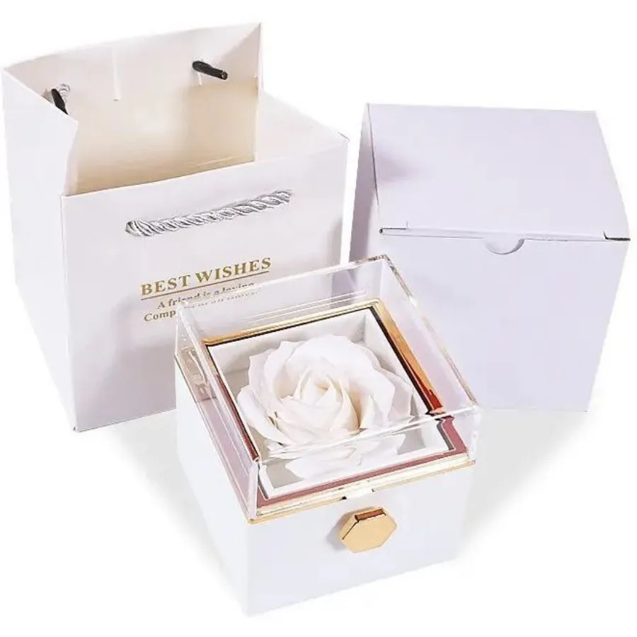 جعبه نیمستی چرخان سفید