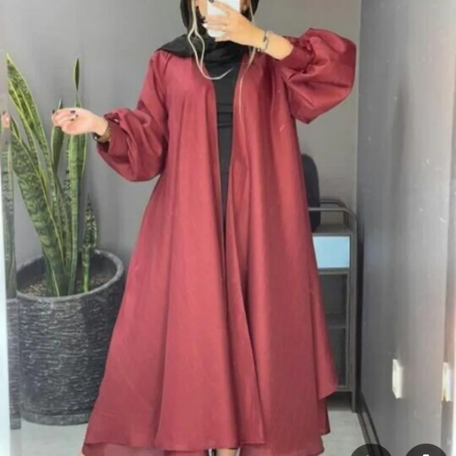 مانتو حریر بلند