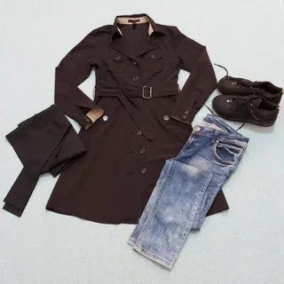 مانتو مشکی منگو