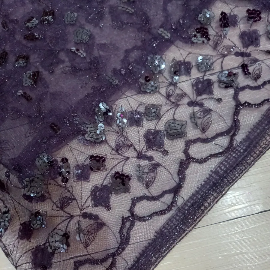 پارچه لباسی پولکی توری