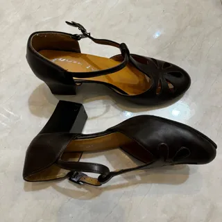 کفش مجلسی قهوه ای تیره
