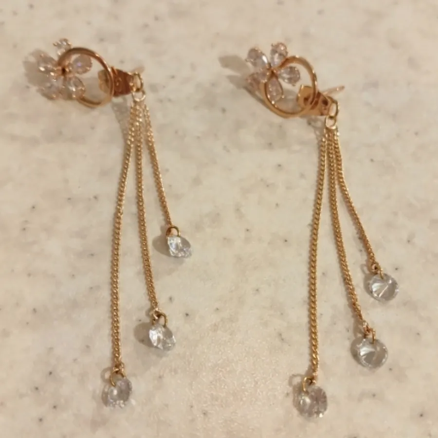 گوشواره آویز طلایی