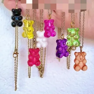 گردنبند خرس کوچولو رنگی