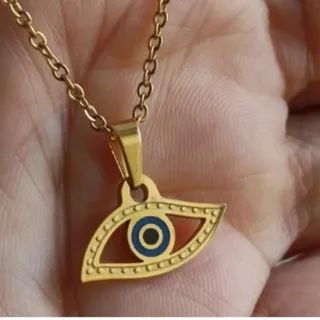 گردنبند چشم نظر کپی طلا