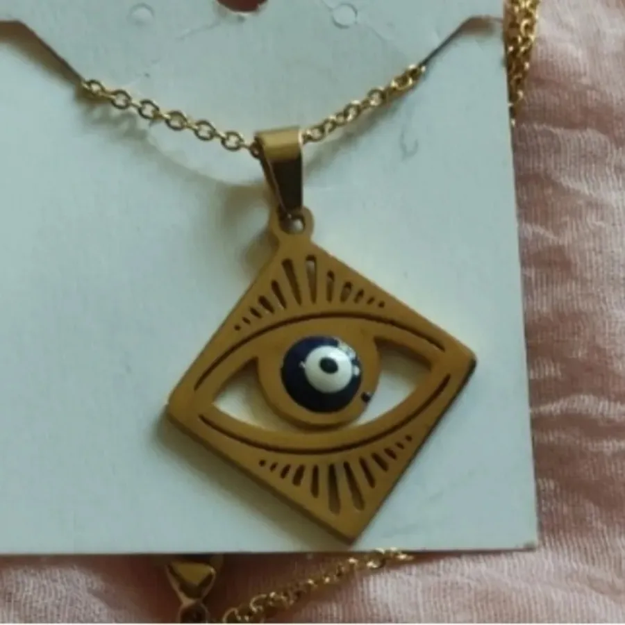 گردنبند چشم نظر کپی طلا