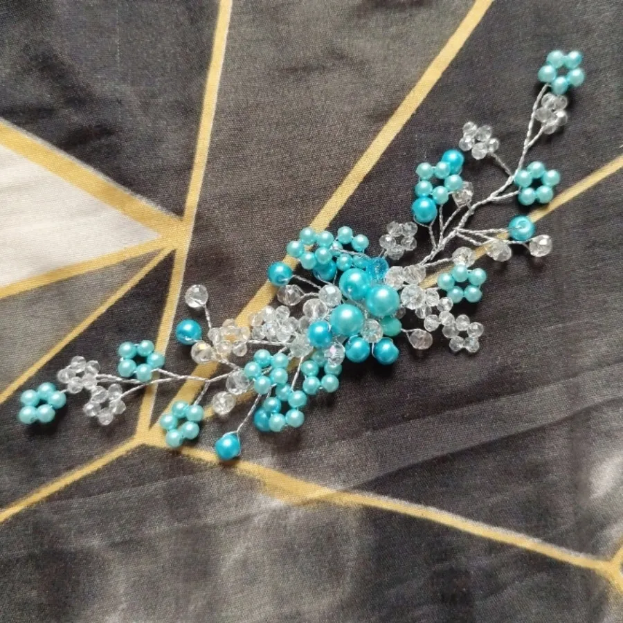 ریسه مو شنیون آبی