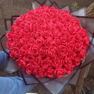 دسته گل روبانی