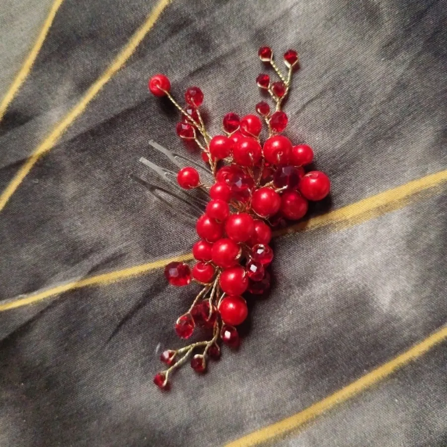 ریسه مو گیره ای قرمز