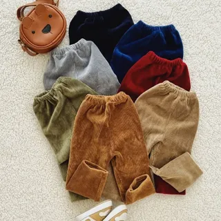 شلوار مخمل کبریتی بچگانه