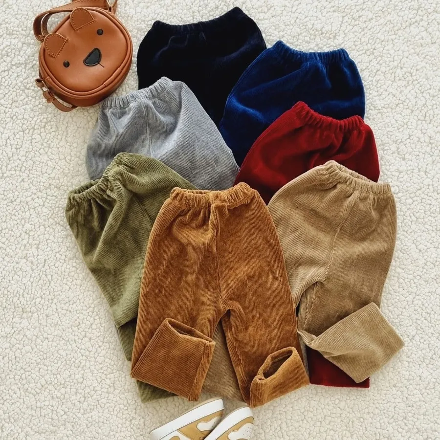 شلوار مخمل کبریتی بچگانه