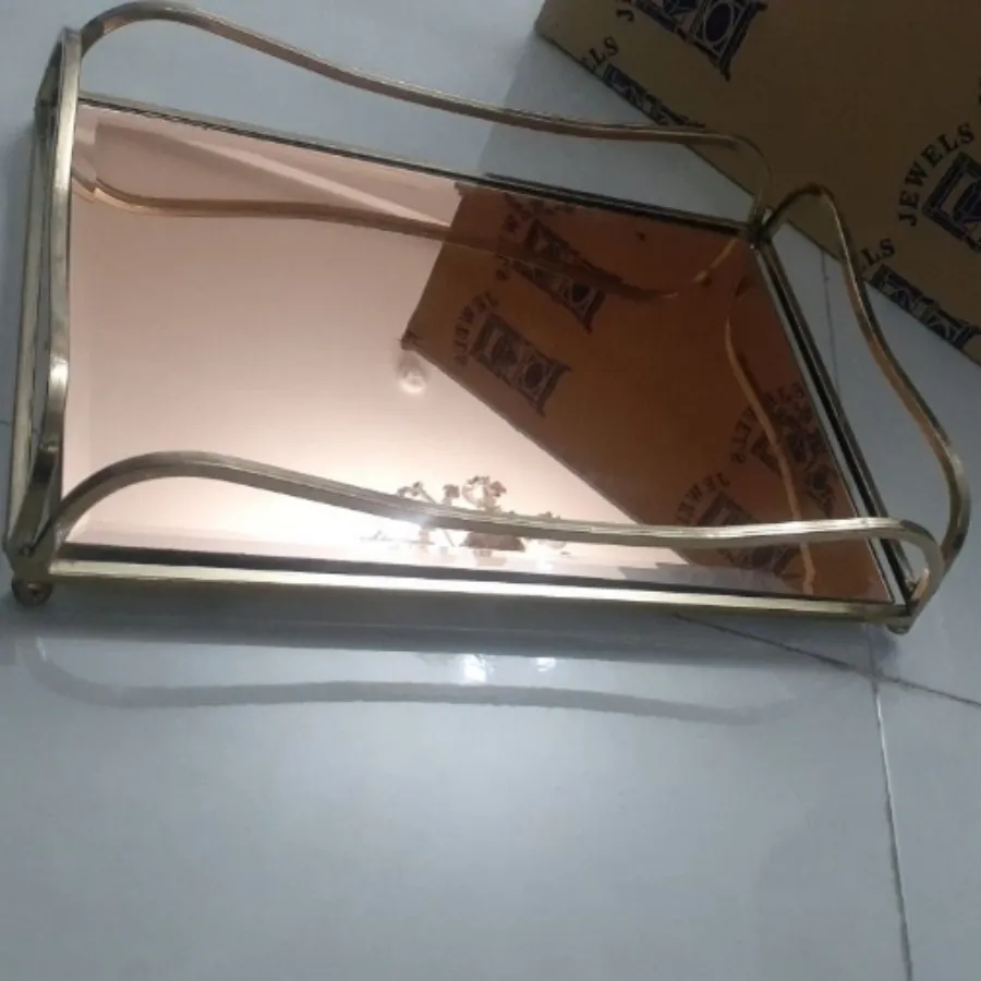 سینی پذیرایی آینه ای