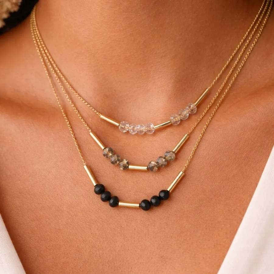 گردنبند 3لاین متصل